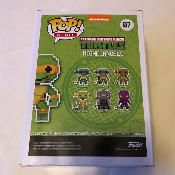 Pop! 8-Bit Teenage Mutant Ninja Turtles Michelangelo Funko Pop Figure - Picture 4 of 10
